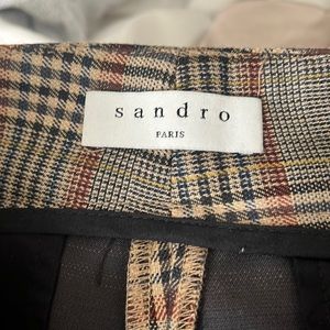 Sandro plaid dress pants